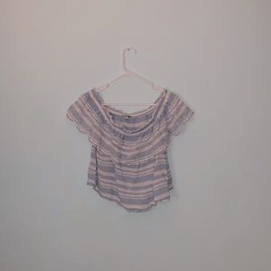 american eagle off the shoulder top